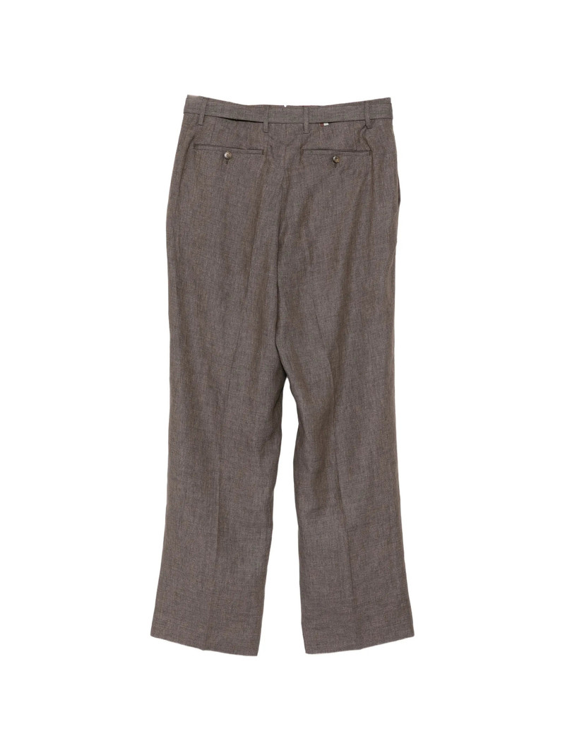 Canali LINEN PLEATED TROUSERS outlook