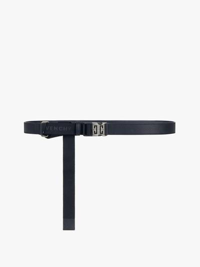 Givenchy 4G BUCKLE BELT IN GRAINED LEATHER AND CANVAS outlook