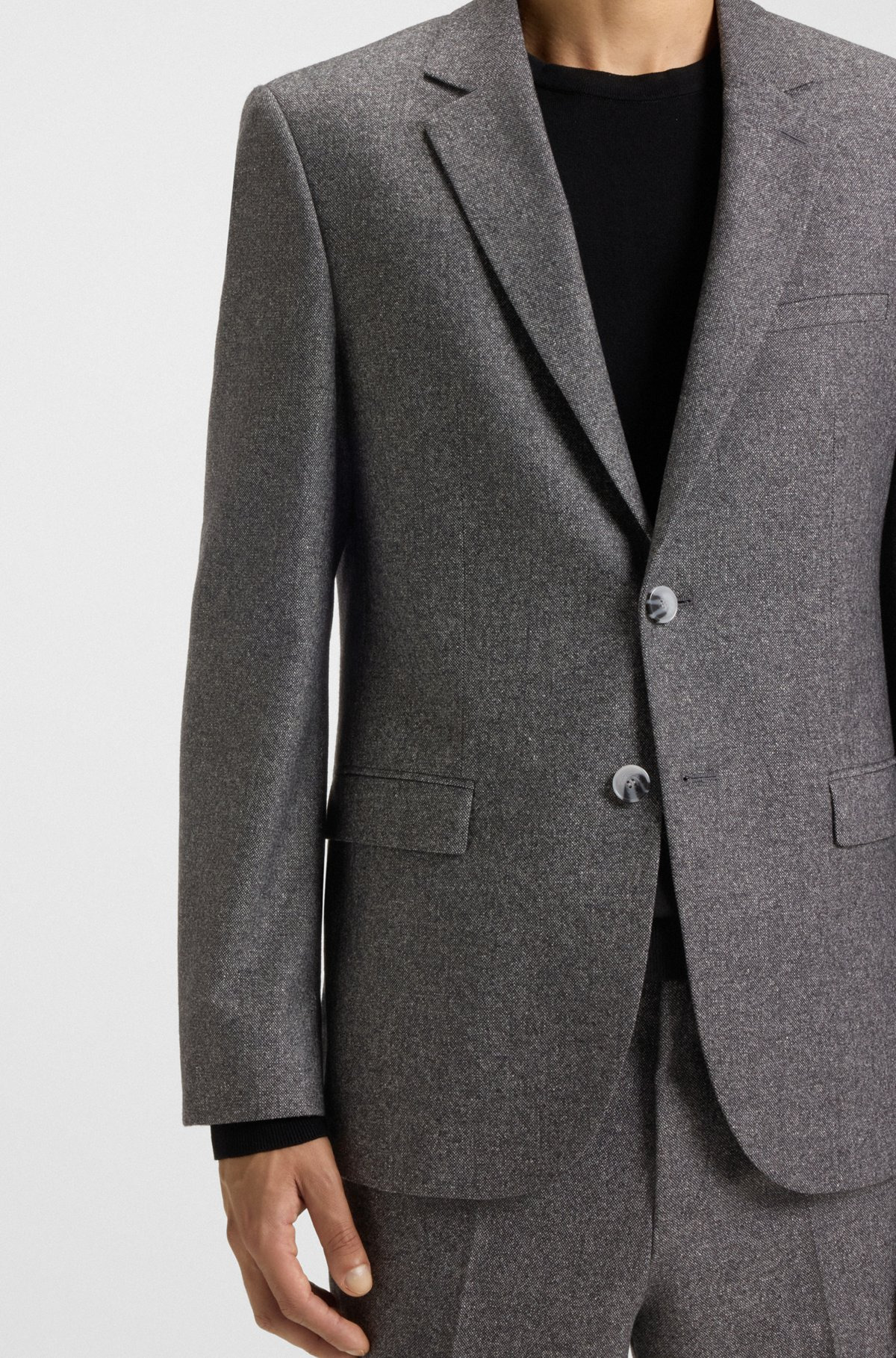 EXTRA-SLIM-FIT THREE-PIECE SUIT IN A WOOL BLEND - 5