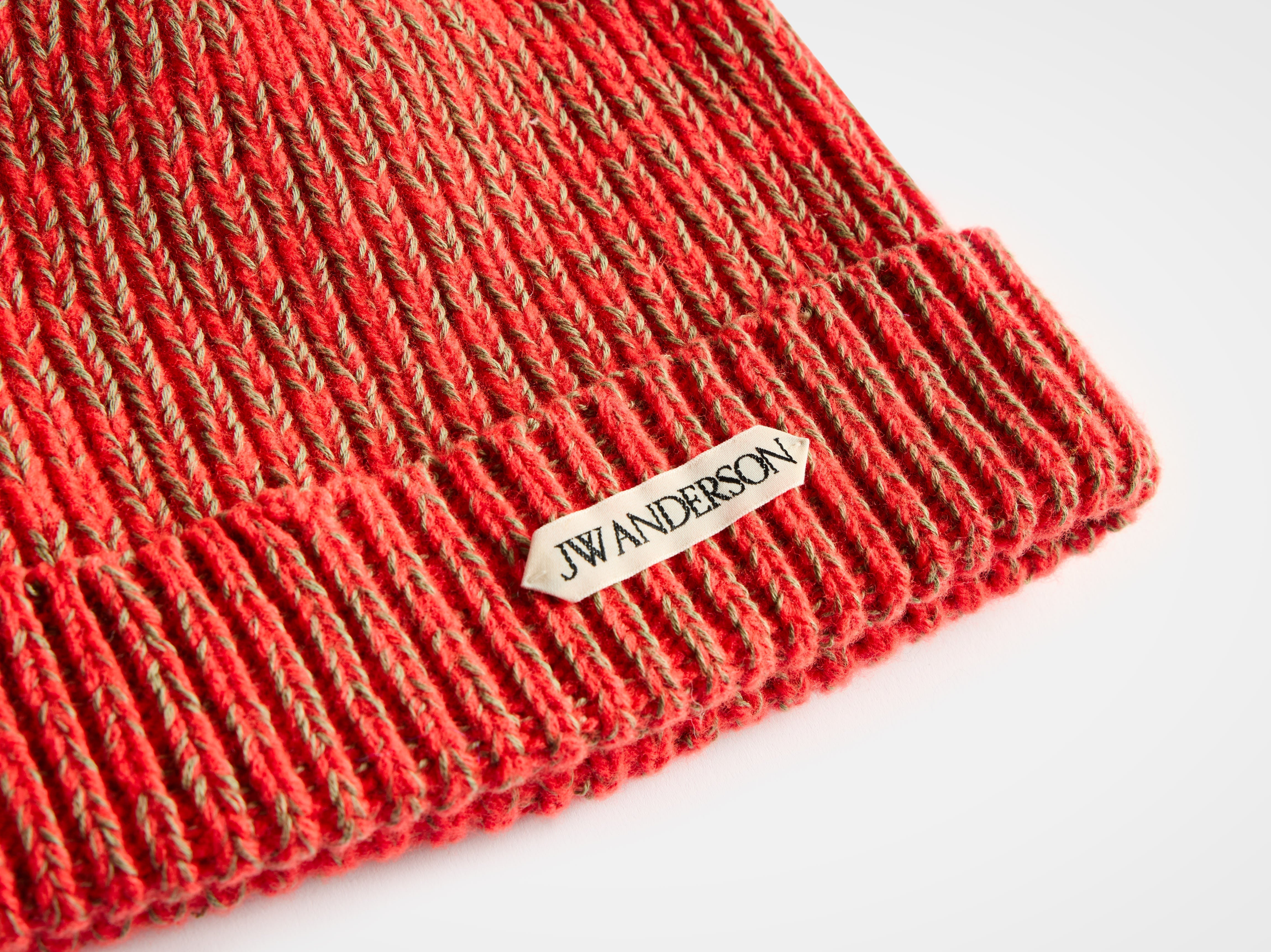 MOULINE BEANIE IN NEON ORANGE - 3