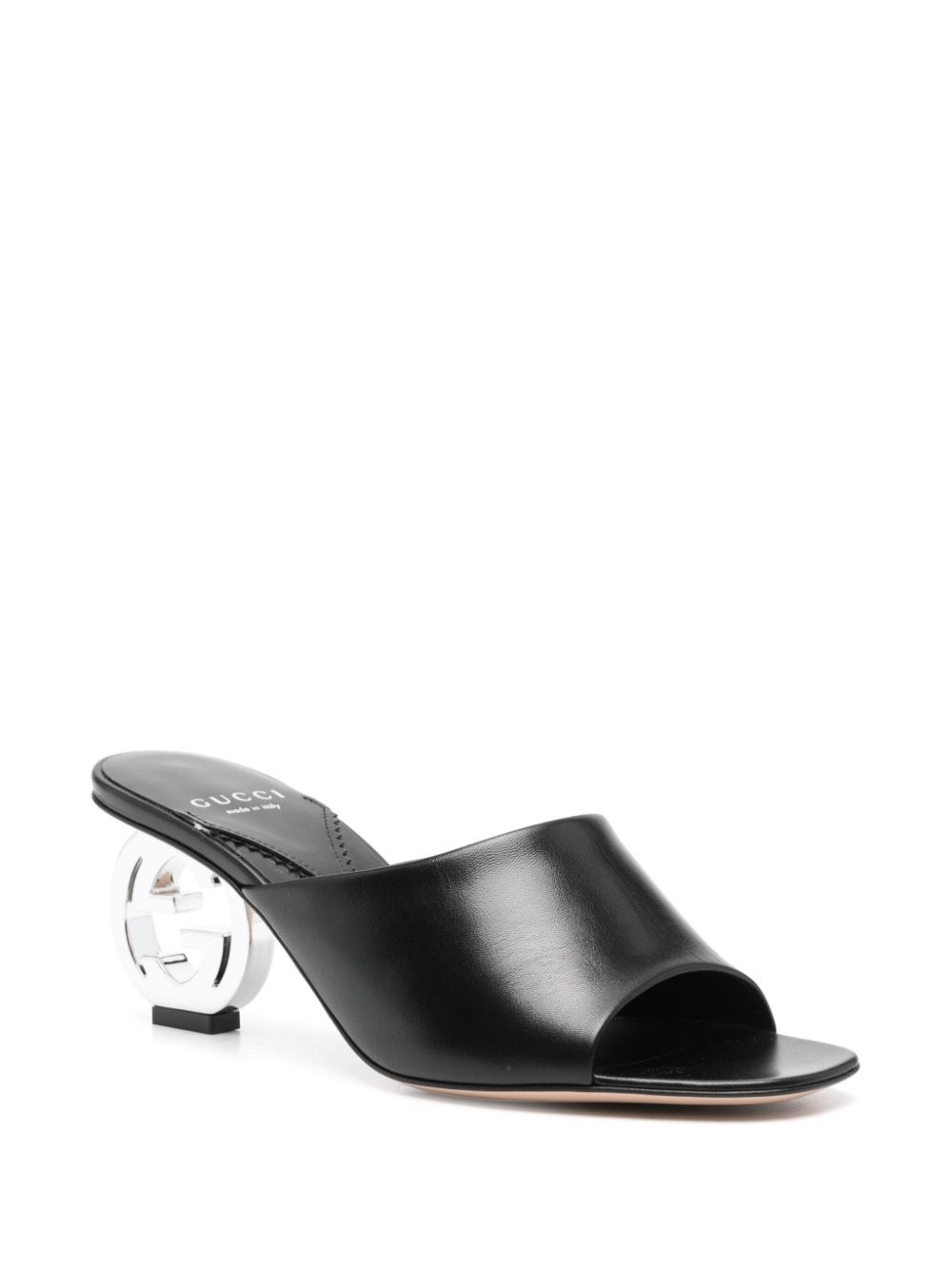 Interlocking G leather mules - 2