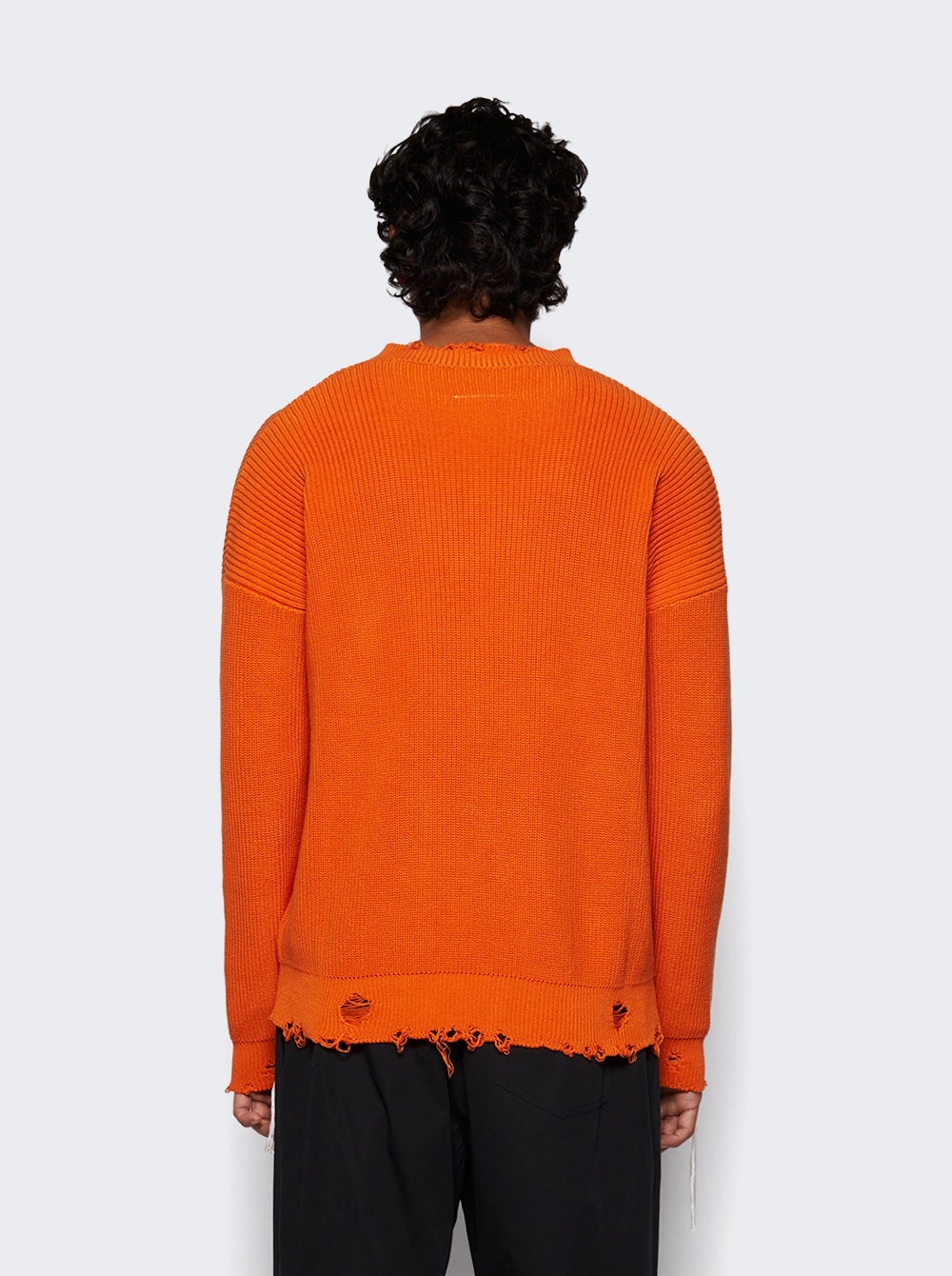 V Neck Sweater Orange - 5