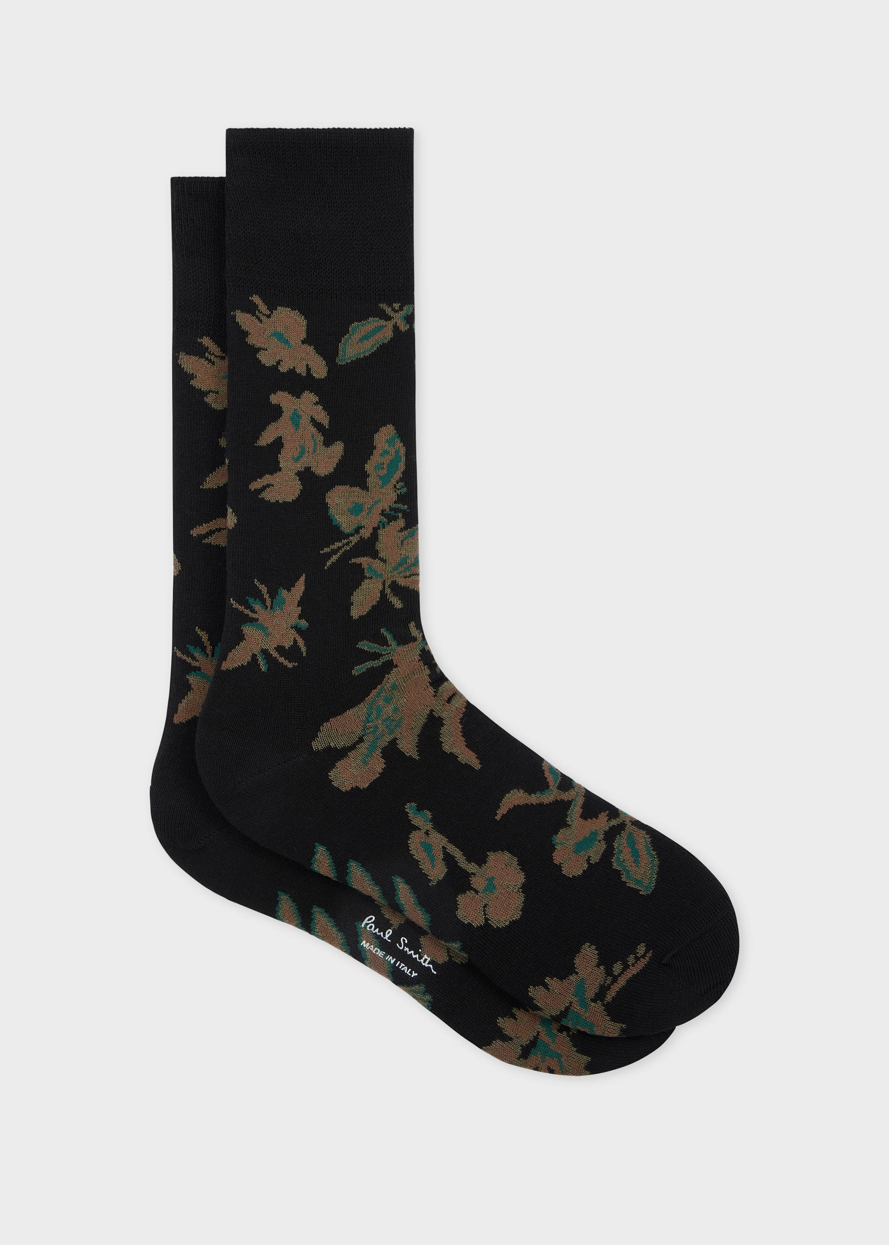 Black Cotton-Blend 'Bohemia' Socks - 1