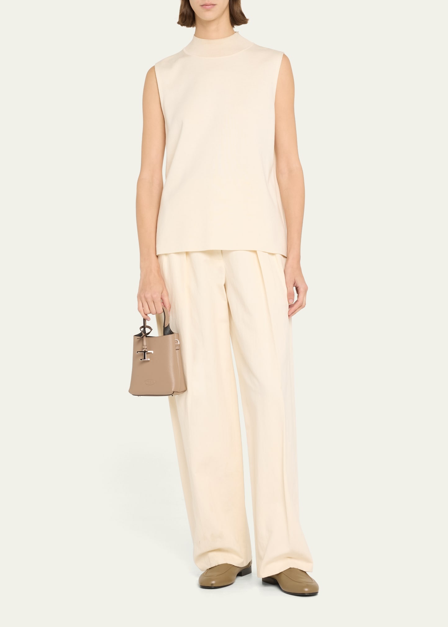 Micro Calf Leather Bucket Bag - 5