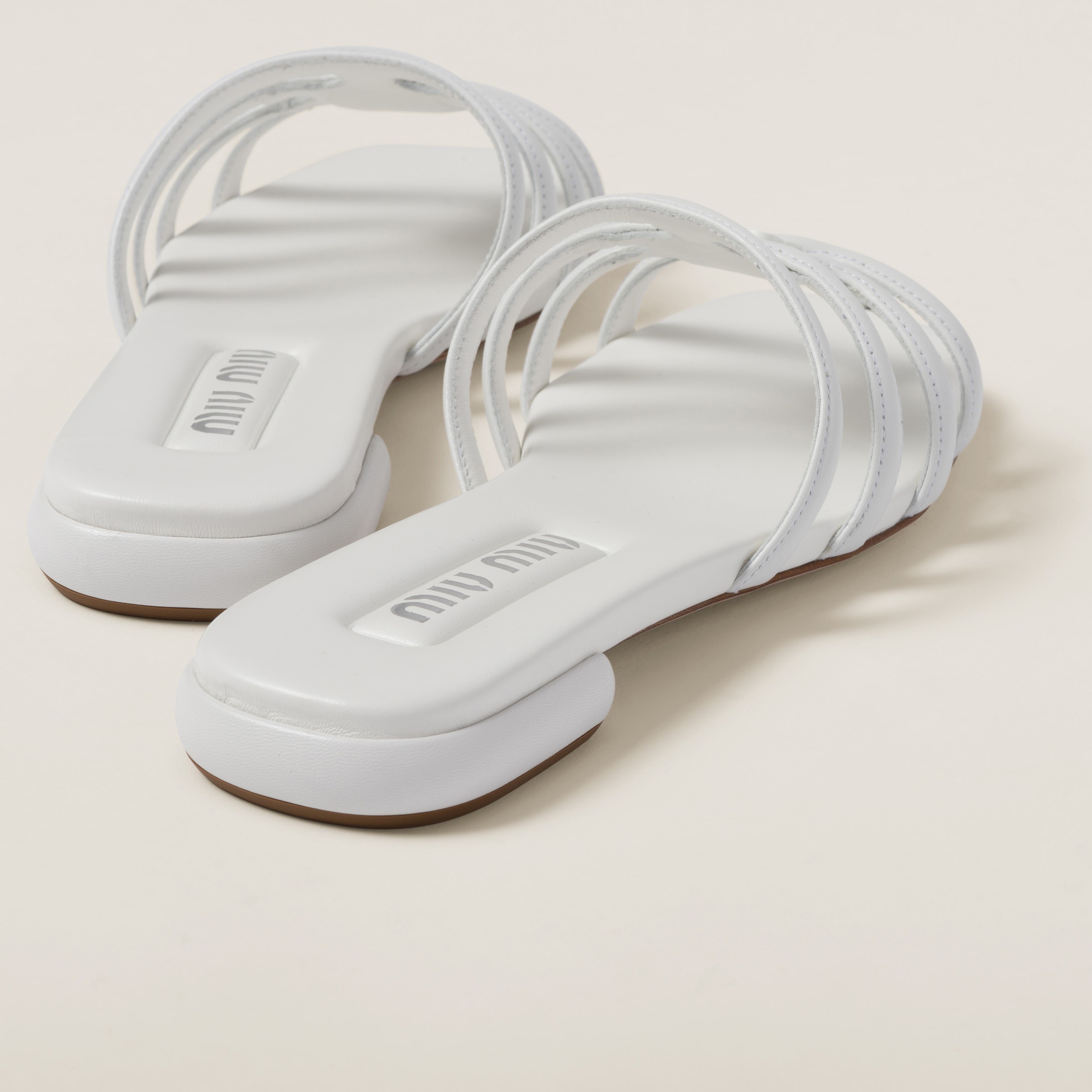 Padded leather sandals - 2