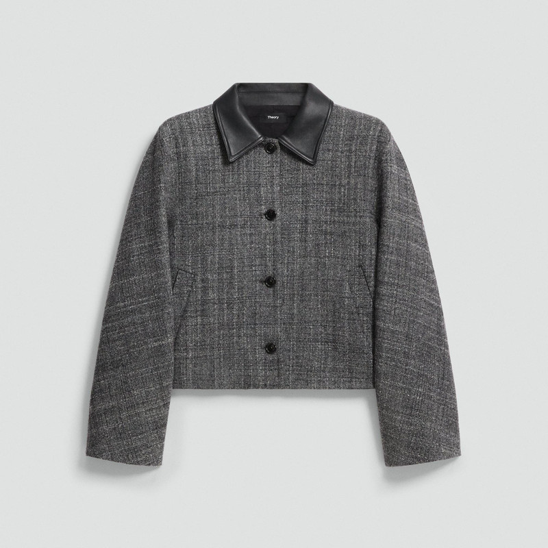 Curve Sleeve Jacket in Malfile Wool 1