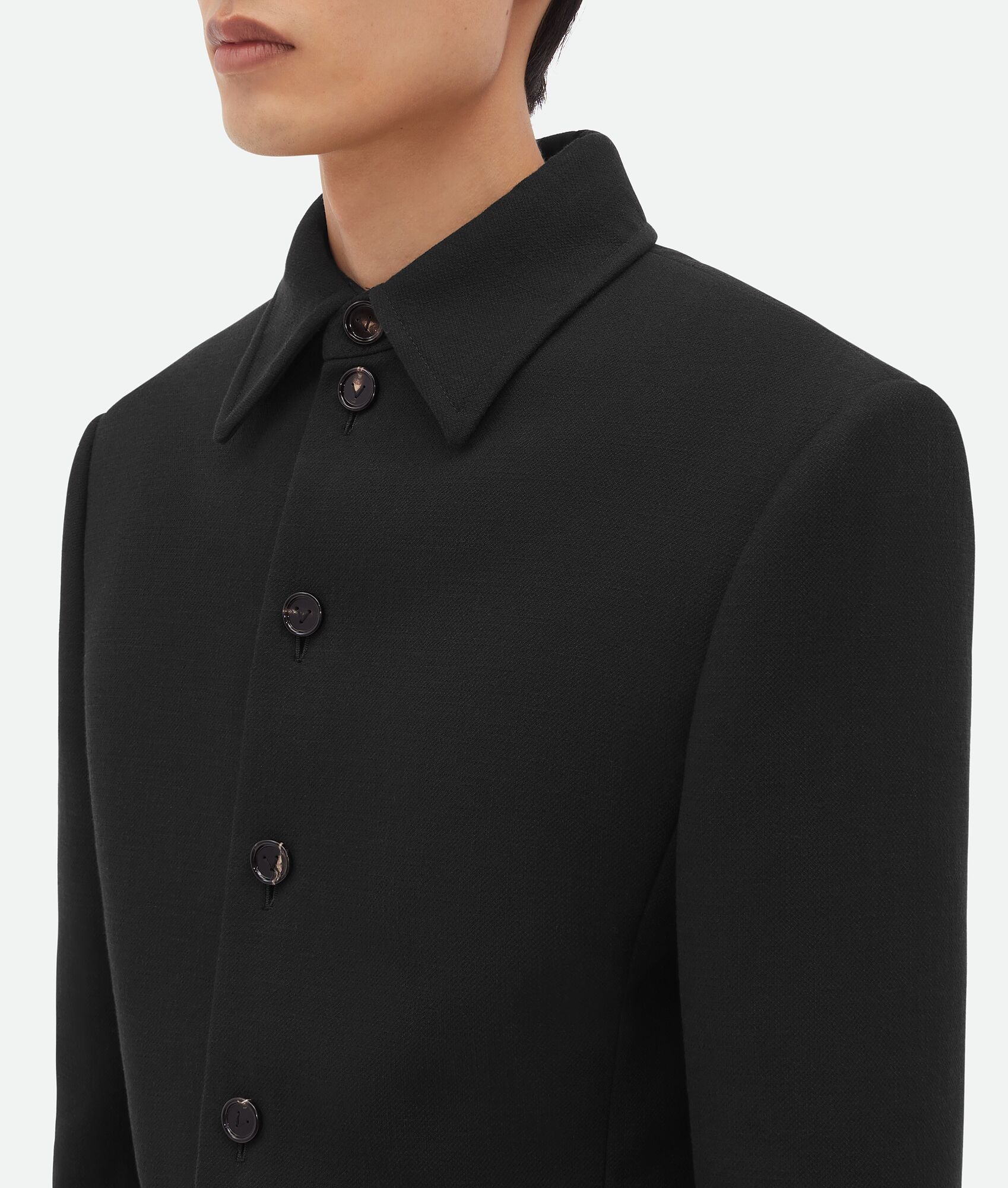 Bottega Veneta Structured Cotton Shirt Jacket | REVERSIBLE