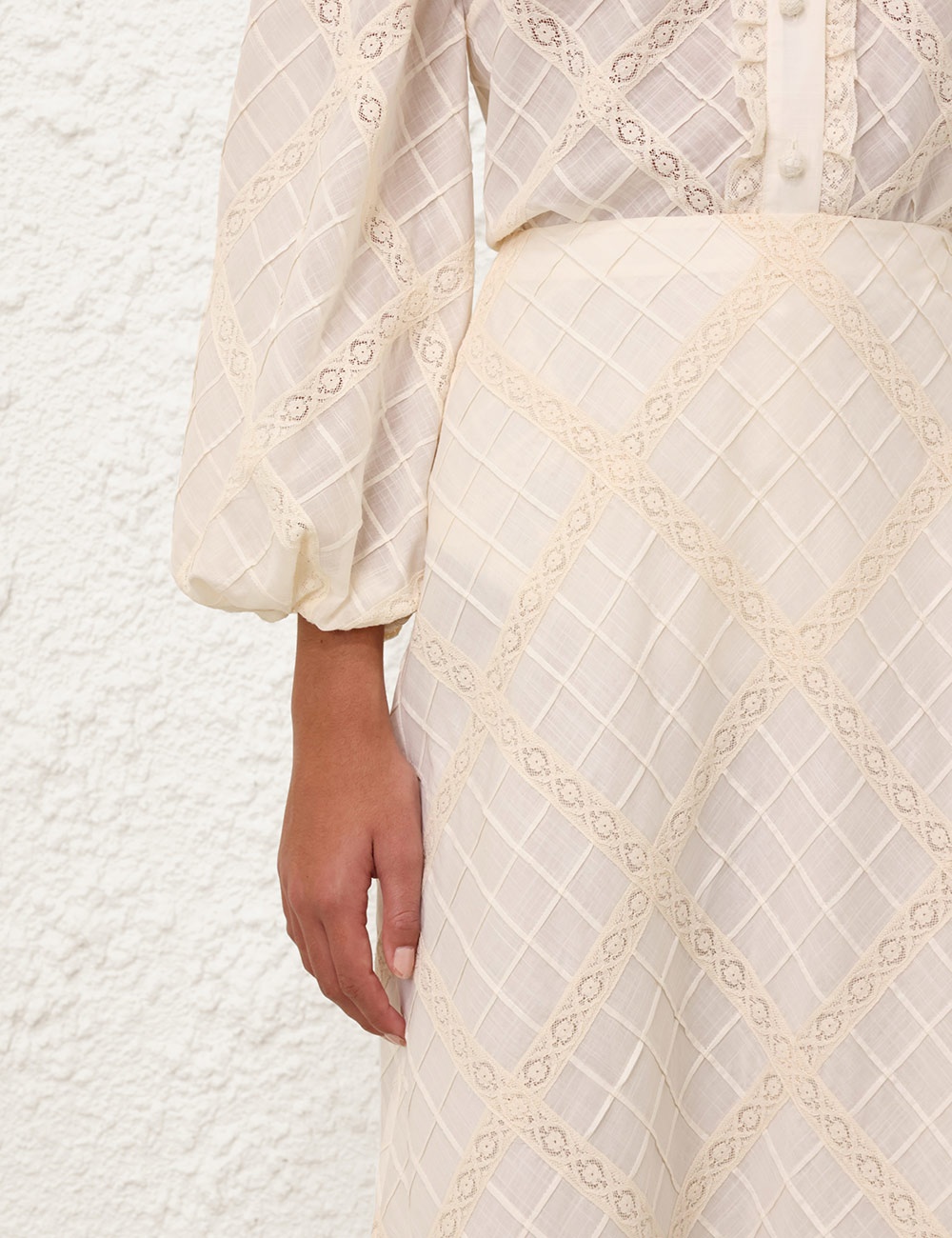 【Zimmermann】TALLOW LACE TRIM BIAS レーストリム スカート Zimmermann TALLOW LACE TRIM BIAS SKIRT | REVERSIBLE