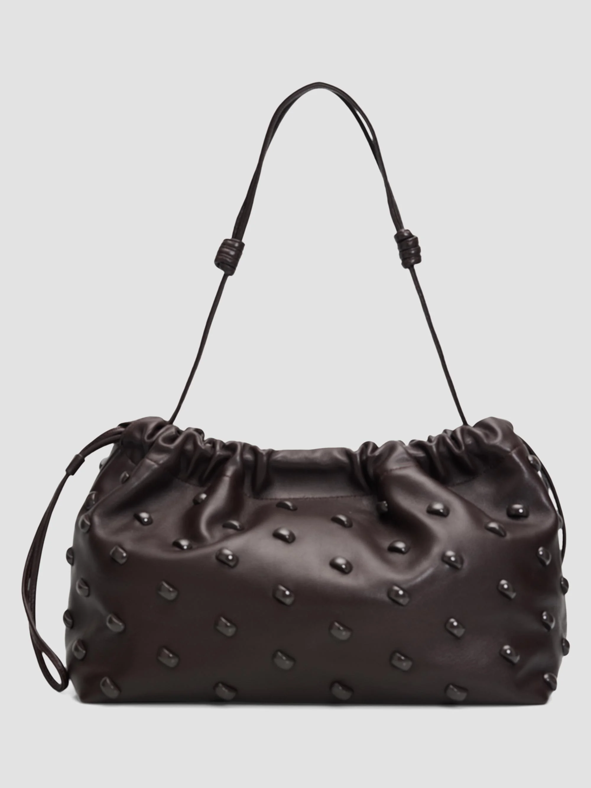 A. L.C. Women's Arlo Studded Leather Shoulder Bag - Ganache - 1
