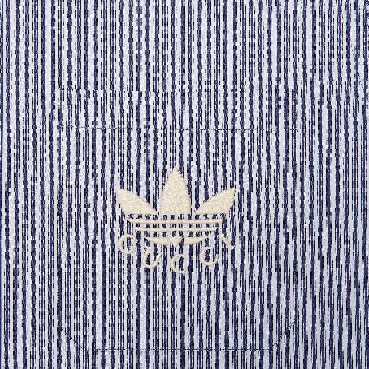 adidas x Gucci striped cotton shirt - 6