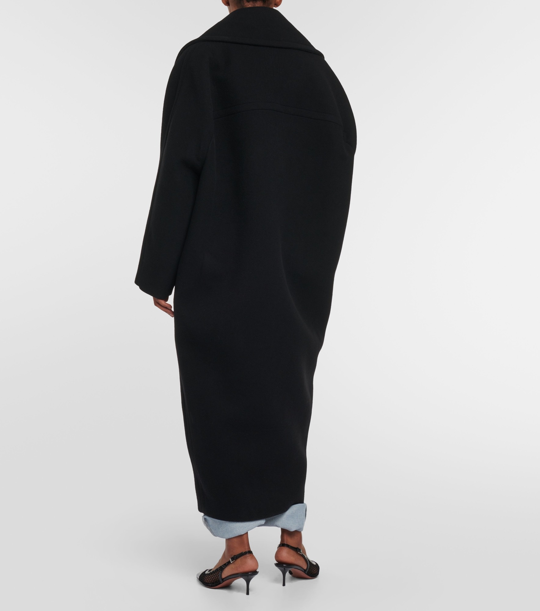 Cocoon wrap wool coat - 3