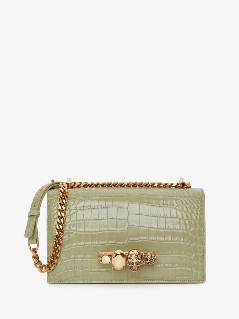Jewelled Satchel in Sage 1