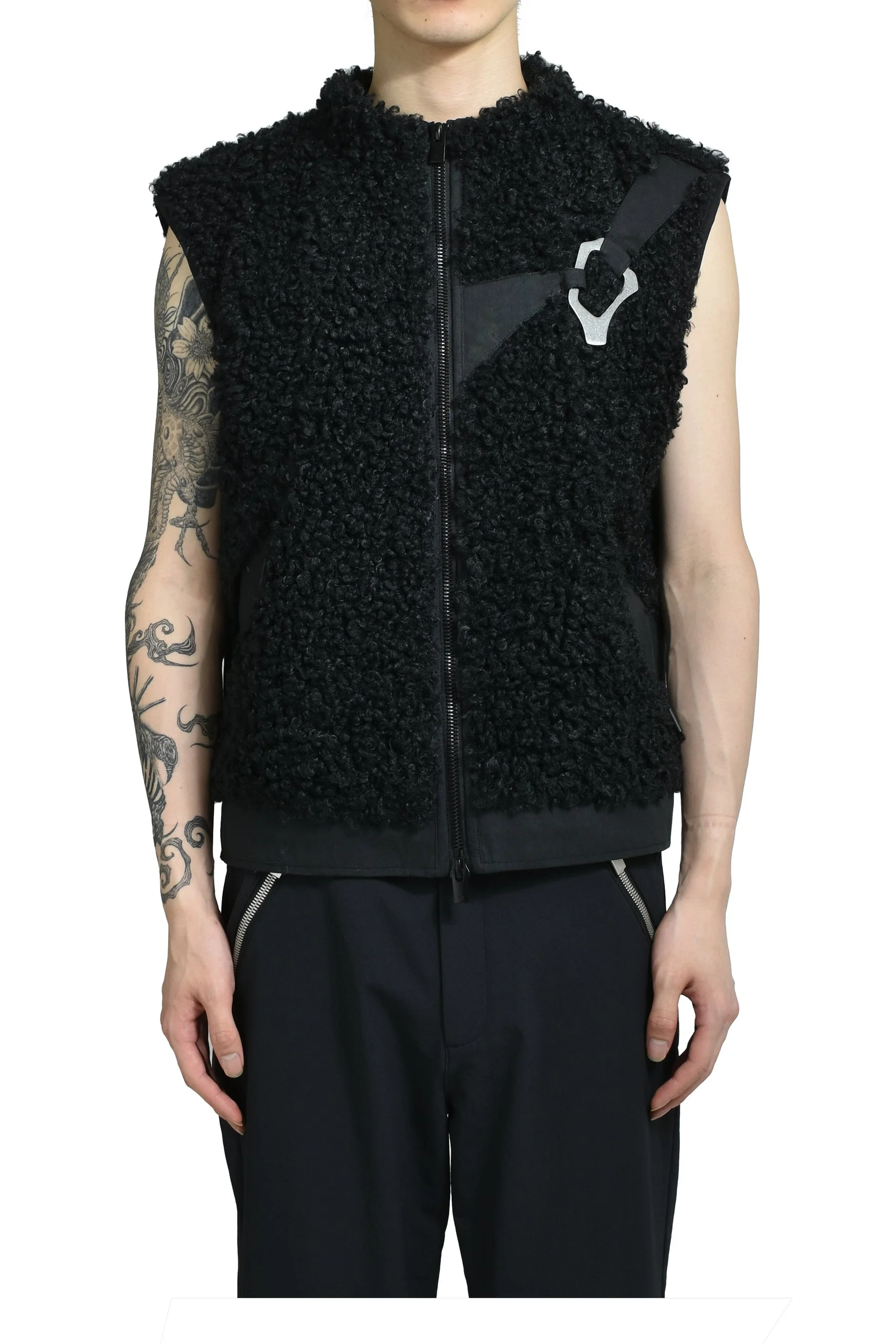 CHIAROSCURO VEST / BLK - 1
