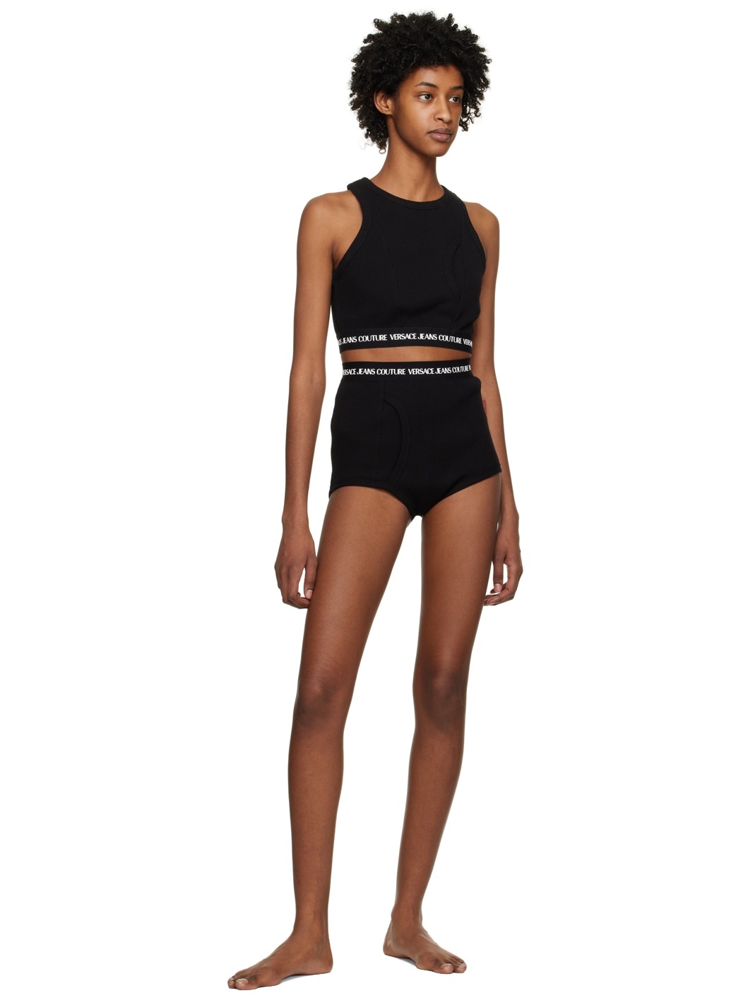 Black Bonded Shorts - 4