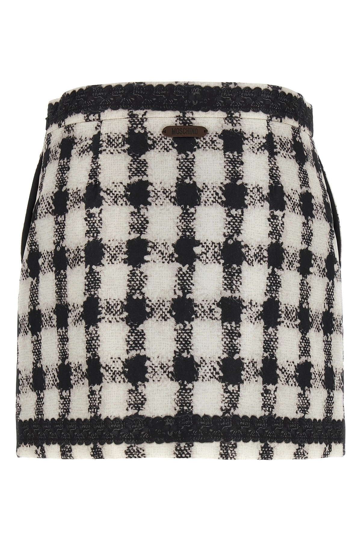'Texture' print mini skirt - 2