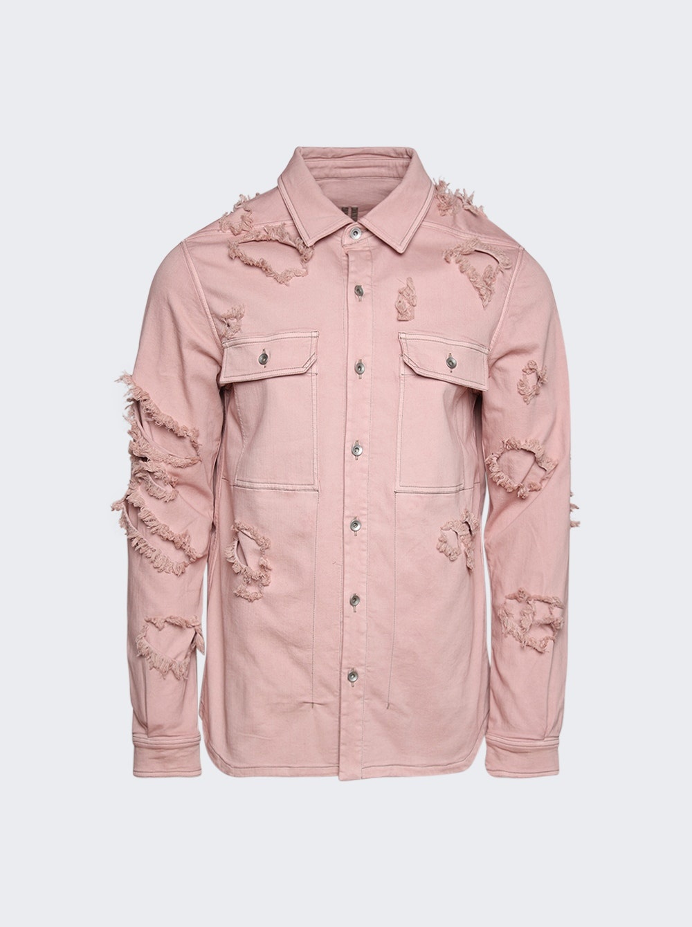 DRKSHDW Denim Outershirt Faded Pink - 1