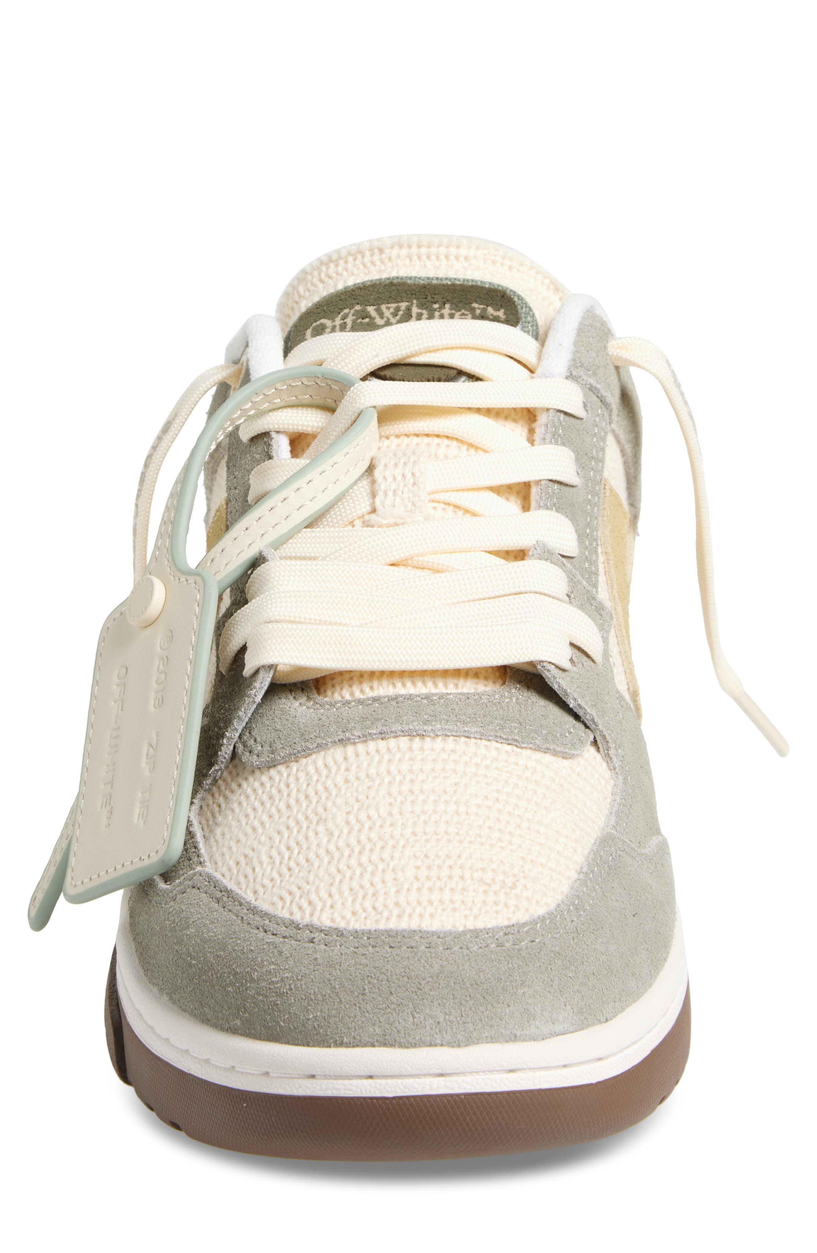 Off-White Slim Out of Office Low Top Sneaker in Medium Grey - 4