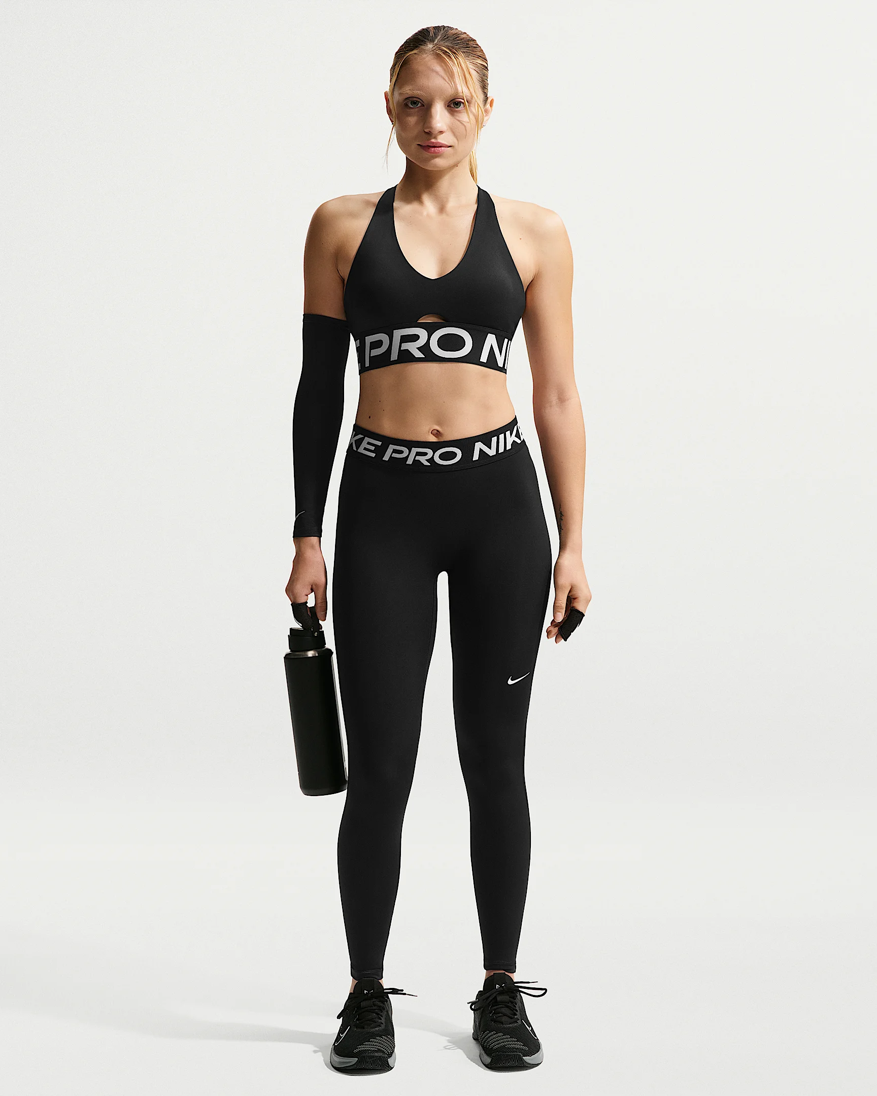 Nike Pro Women's Mid-Rise Full-Length Leggings - 1