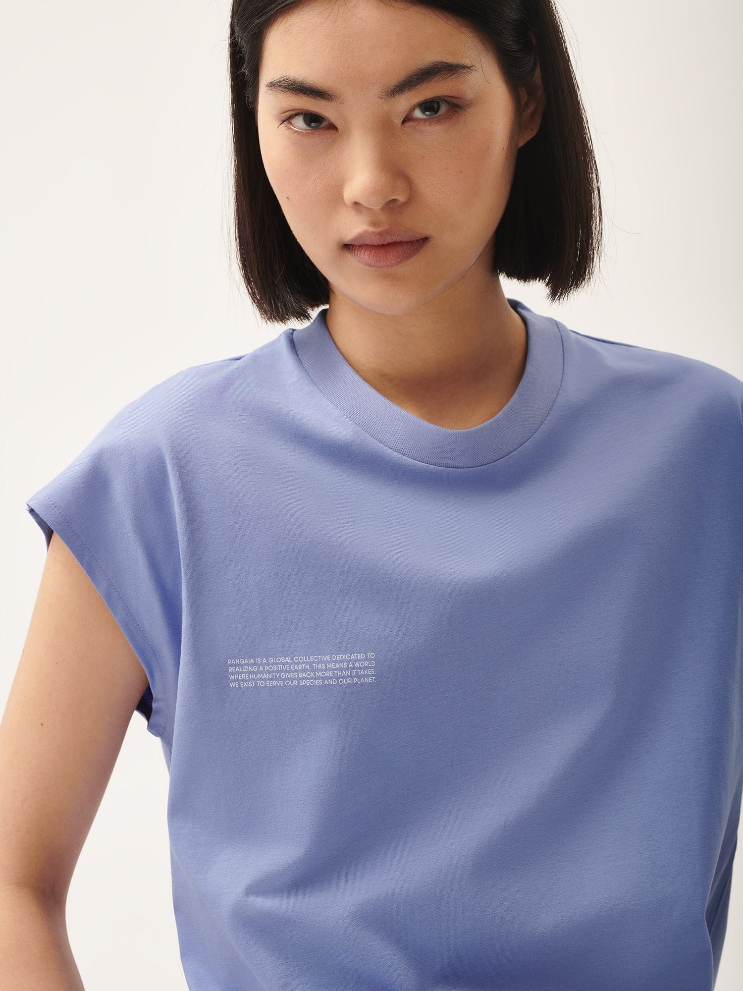 Womens 365 Midweight Cropped Shoulder T-Shirt - Aster Purple - 4