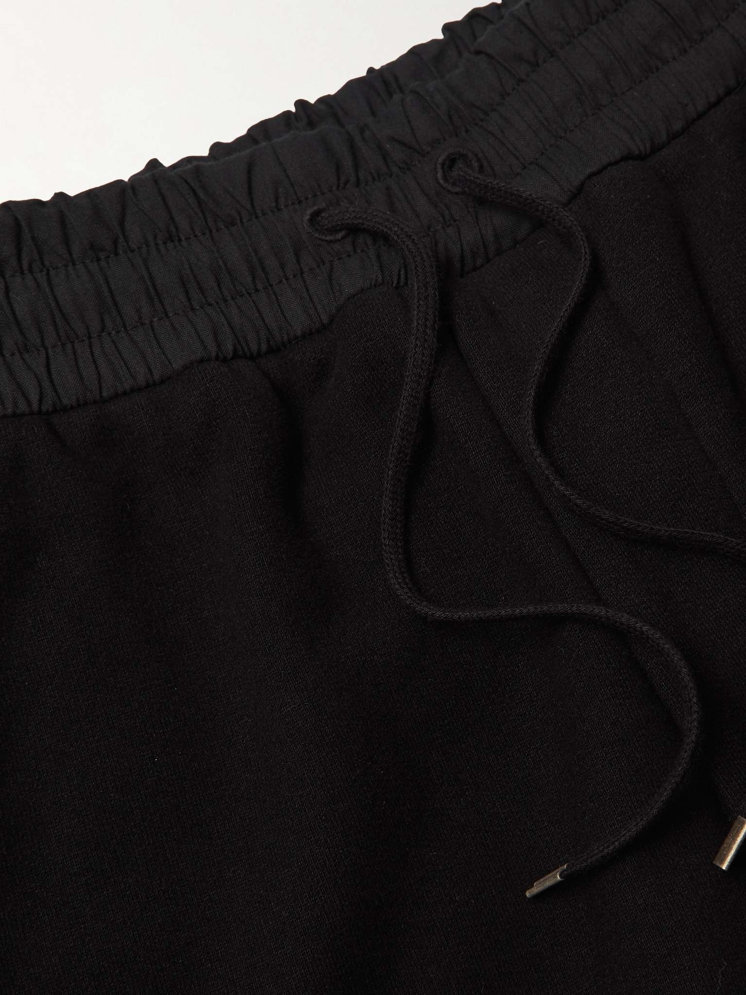 Straight-Leg Logo-Embroidered Cotton-Jersey Drawstring Shorts - 3