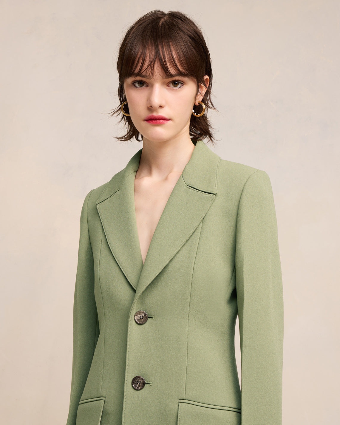 ADJUSTED THREE BUTTONS COAT - 3