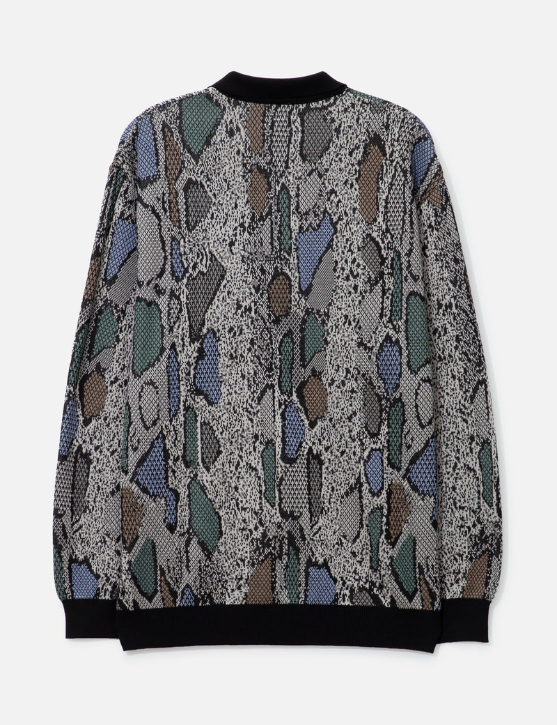 WACKO MARIA PYTHON KNIT POLO SHIRT outlook