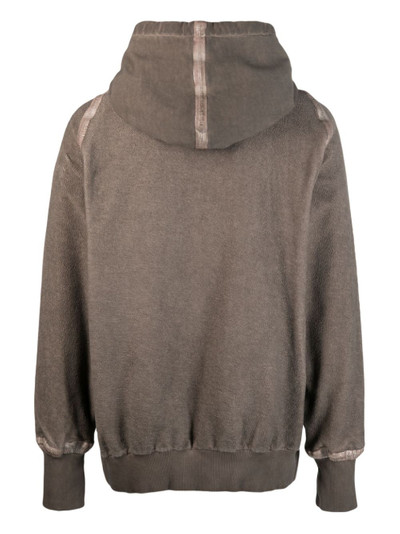 Isaac Sellam distressed-finish hoodie outlook
