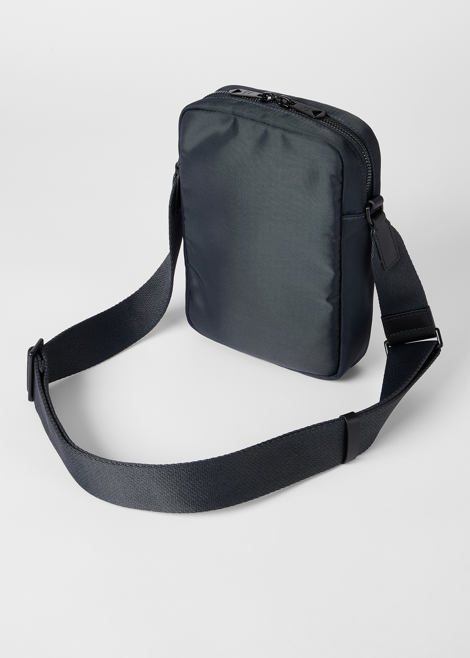 Navy Blue 'Artist Stripe' Large Flight Bag - 3