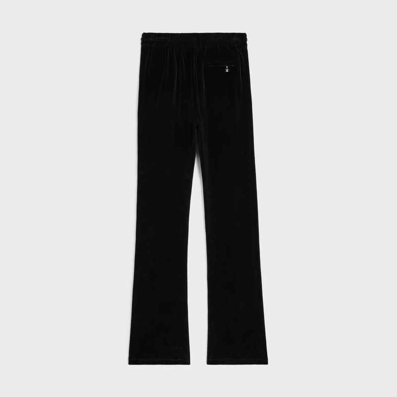 CELINE TRIOMPHE FLARED JERSEY TRACK PANTS IN VELVET JERSEY outlook