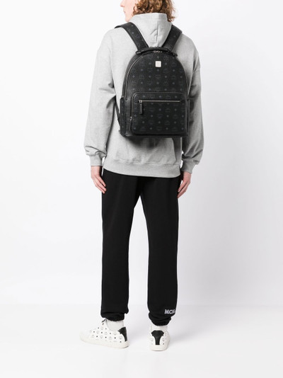 MCM zipped logo-print backpack outlook