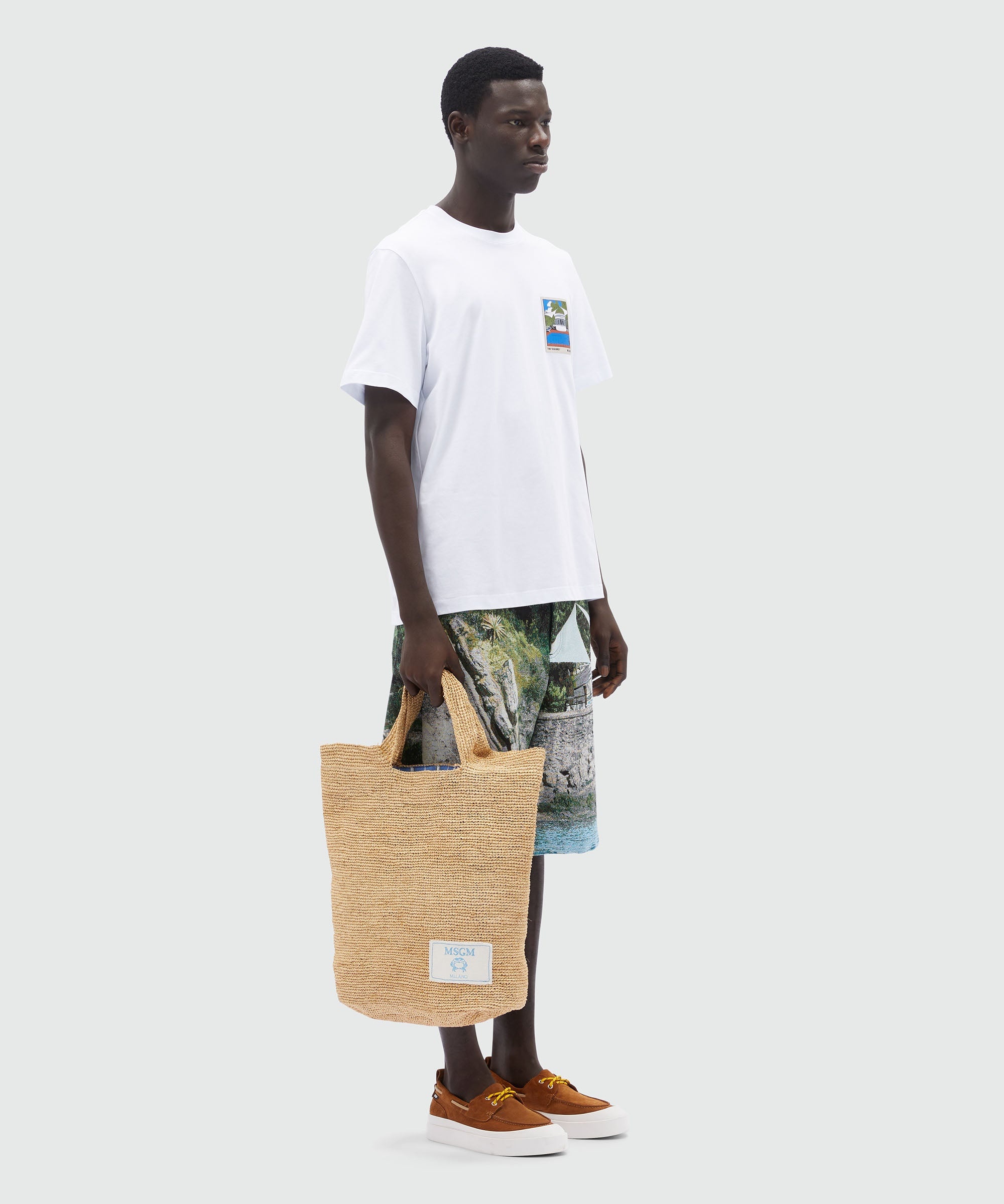 White jersey T-Shirt and "La Vedetta" patch - 4