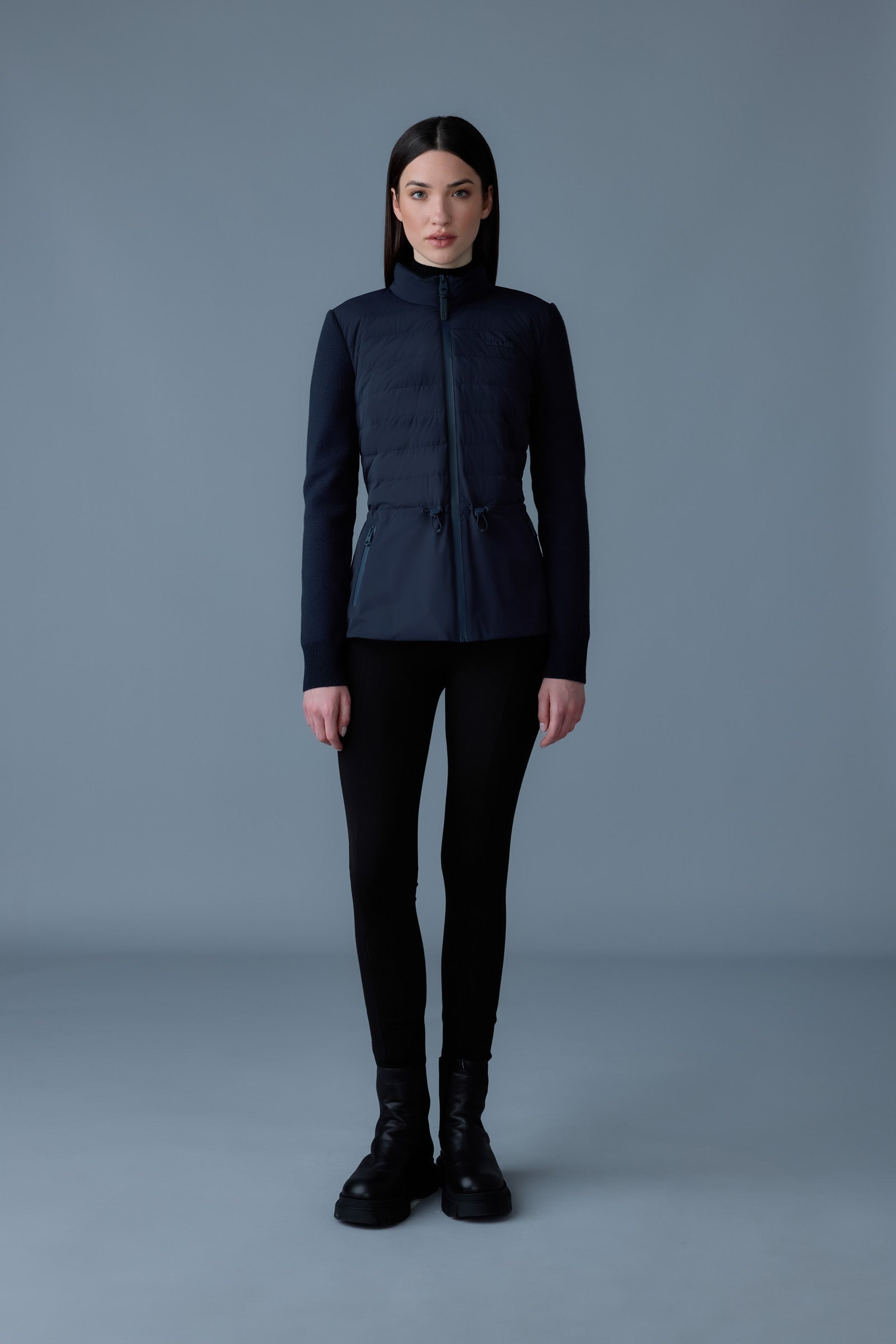 LAIKA Hybrid Down Jacket with Peplum - 2