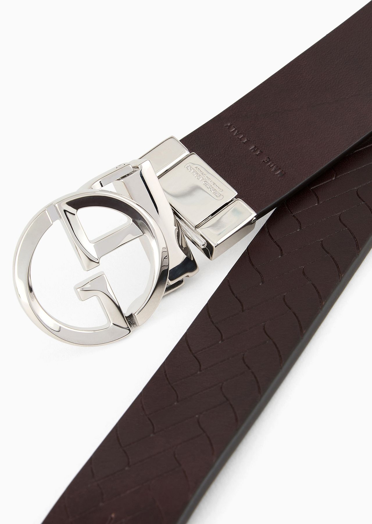 Belt in weave-print leather - 2
