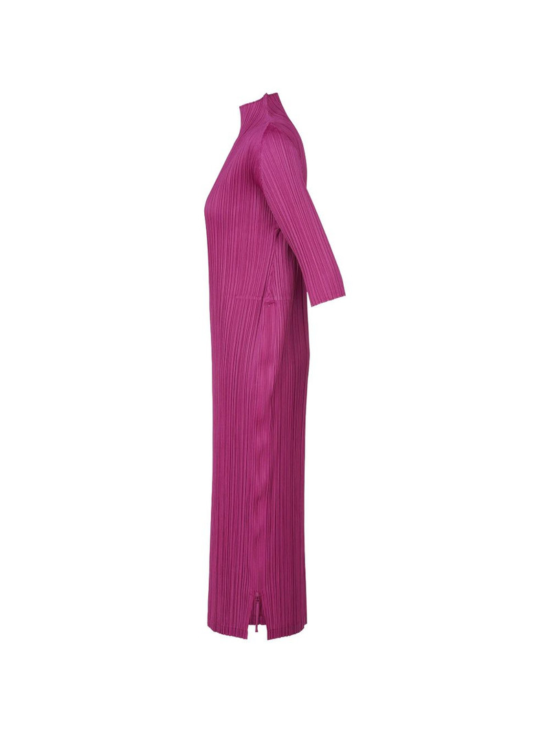 pleated high-neck dress 3