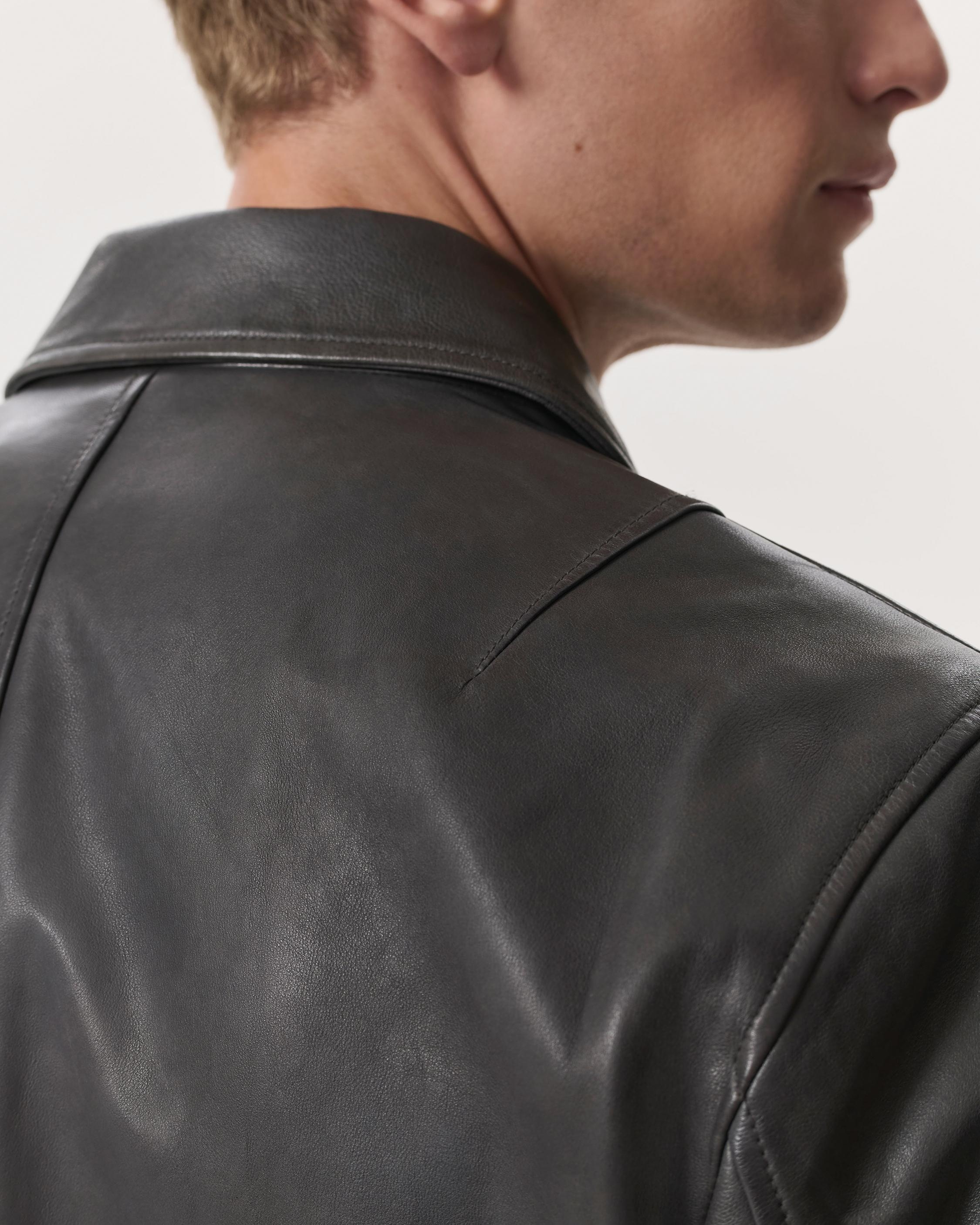 Melrose Leather Blouson Jacket - 6