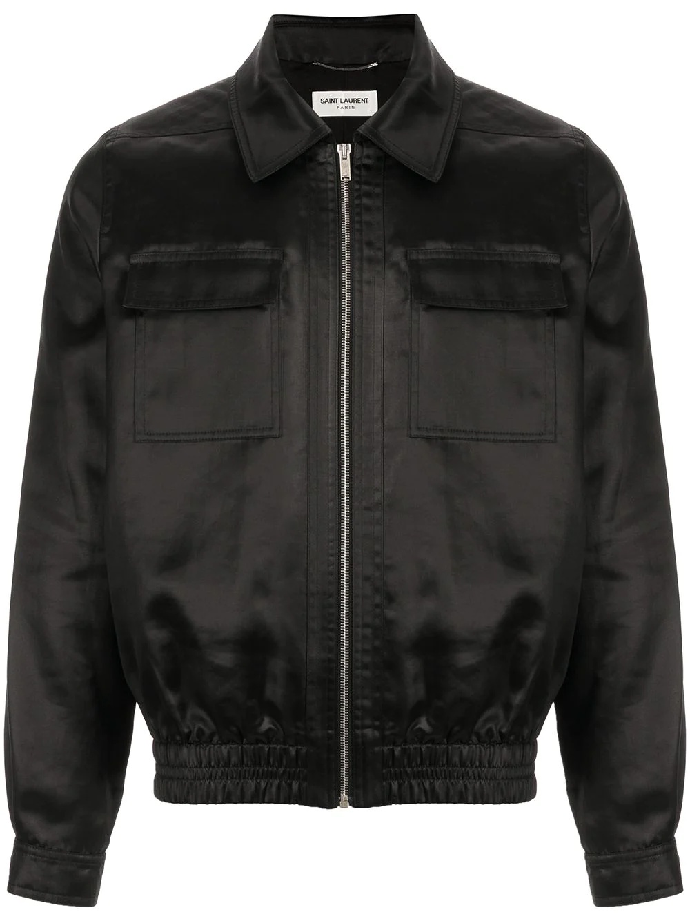 zipped bomber jacket - 1