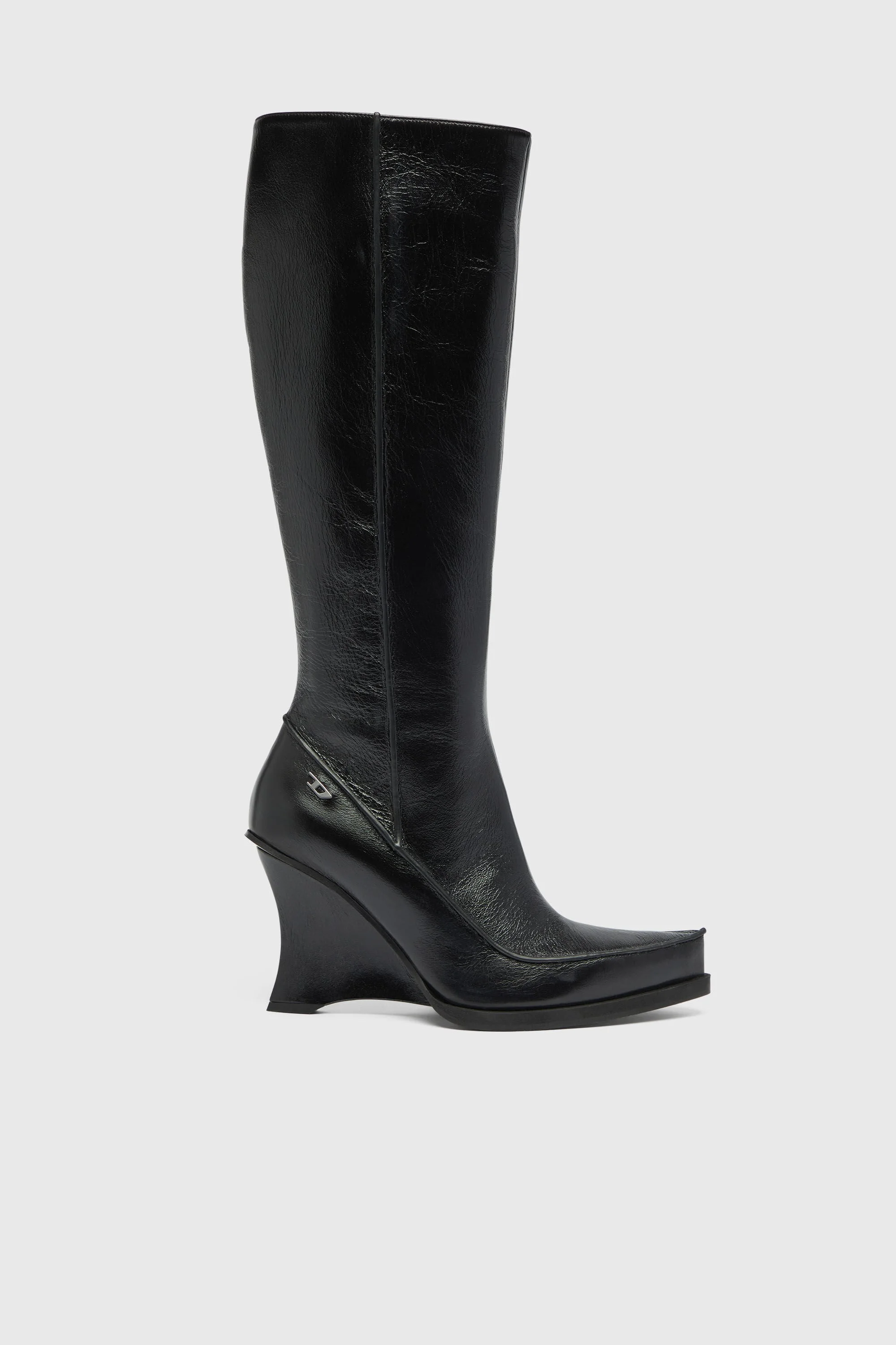 D-LUCETTE-KNEE-HIGH BOOTS IN LEATHER - 1
