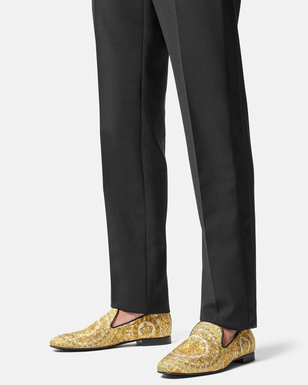 Barocco Satin Slippers - 3