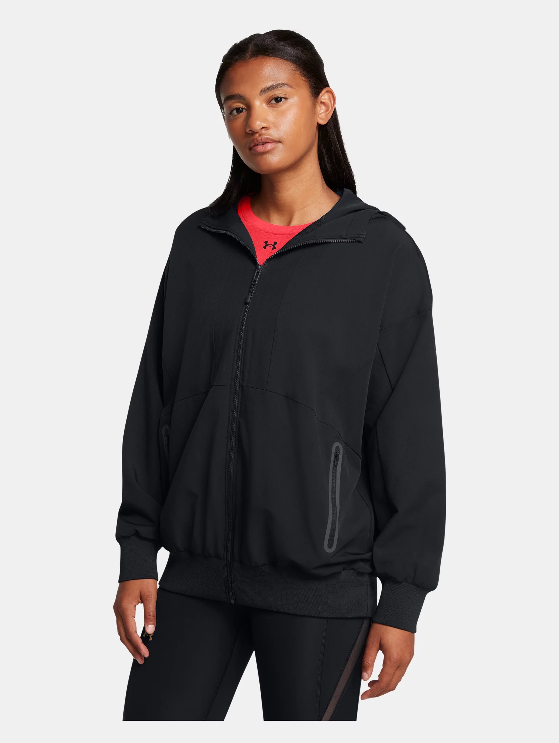 Women's UA Unstoppable Oversized Hooded Jacket - 2