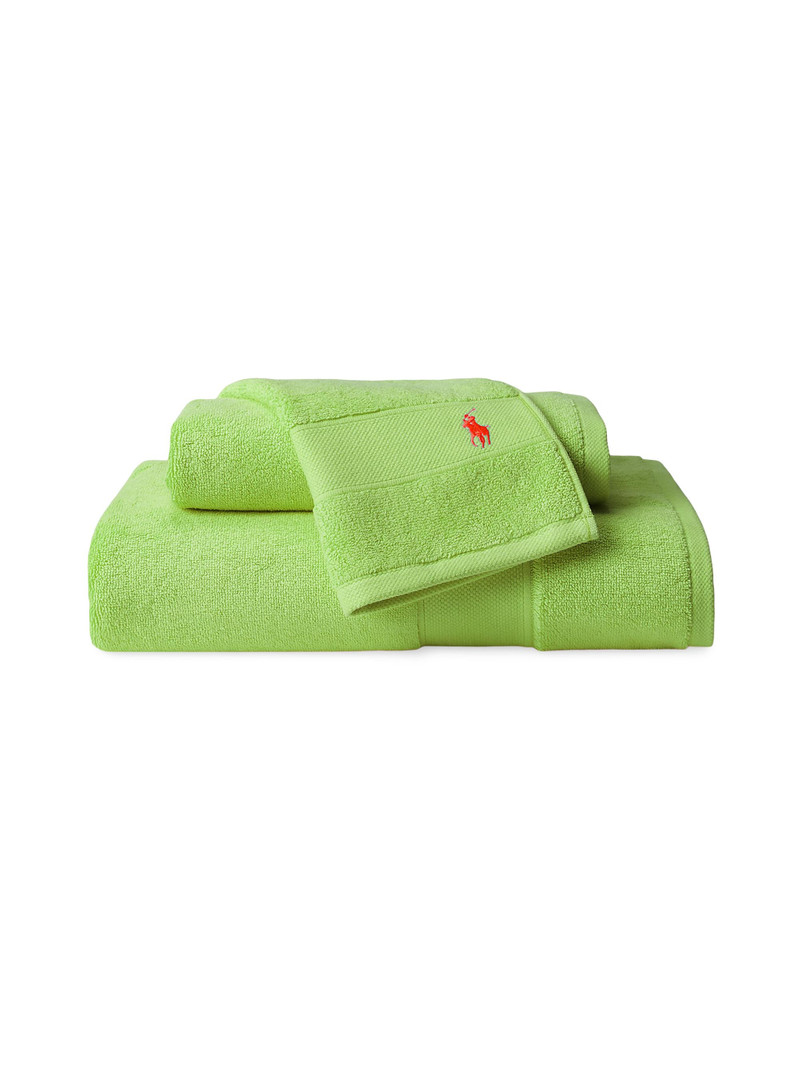Polo Player Cotton Bath Mat - Kiwi Lime 3