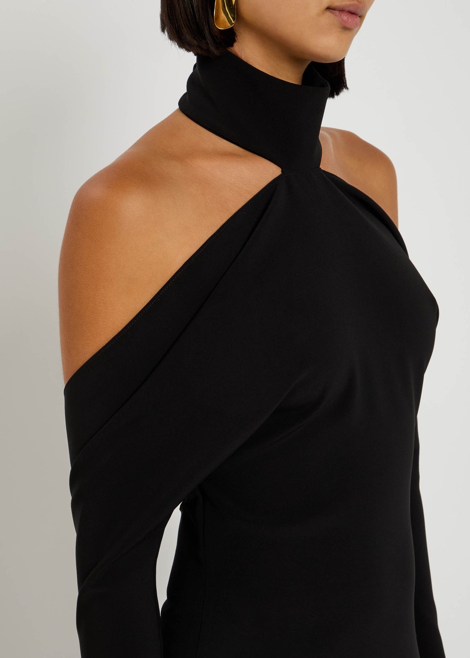 Courrèges Circle Mockneck Crepe Gown - 5