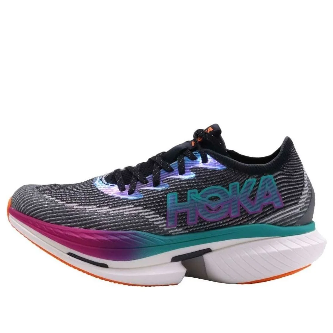 Hoka One One Cielo X1 Black Electric Aqua - 1