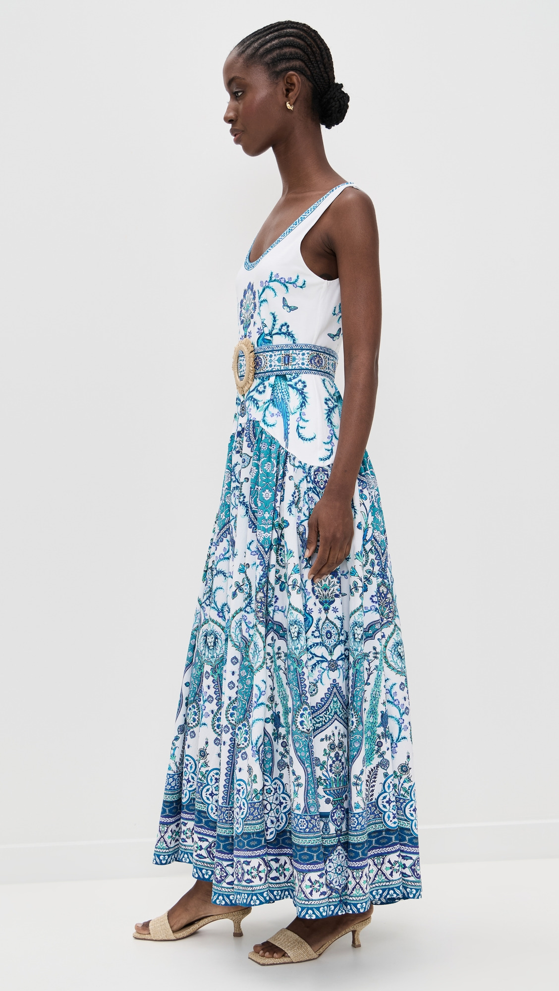 Jersey Tank Dress with Contrast Skirt - 3