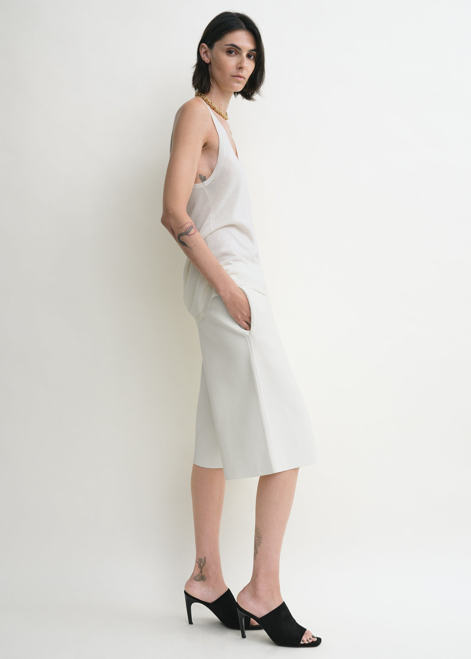 Knit shorts white - 3