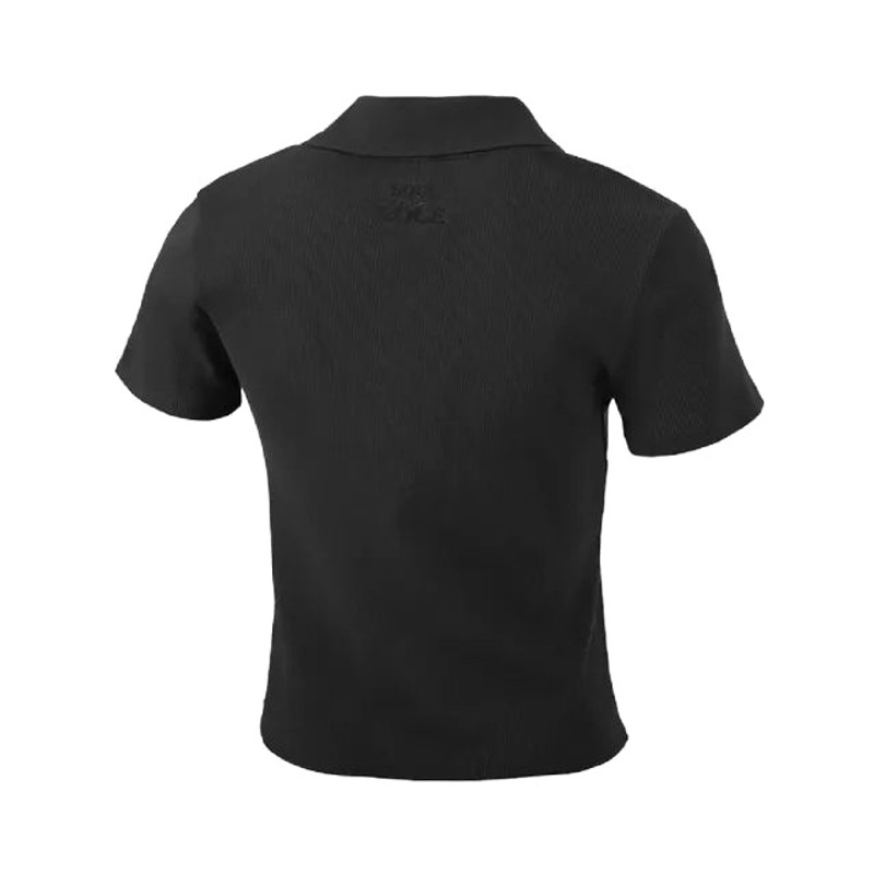 PUMA (WMNS) PUMA Logo Polo Shirt 'Black' 626863-01 outlook