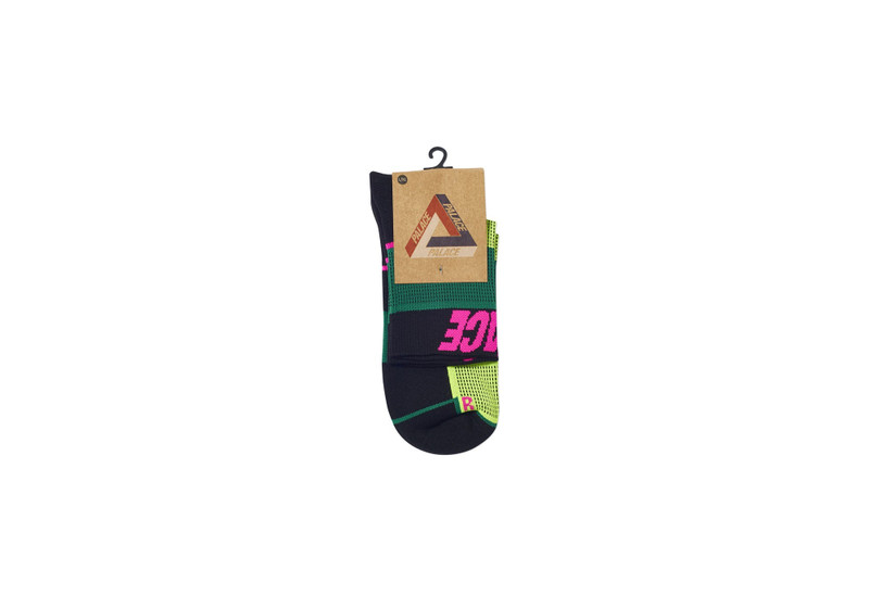 PALACE P-TECH SOCK BLACK / YELLOW / GREEN outlook