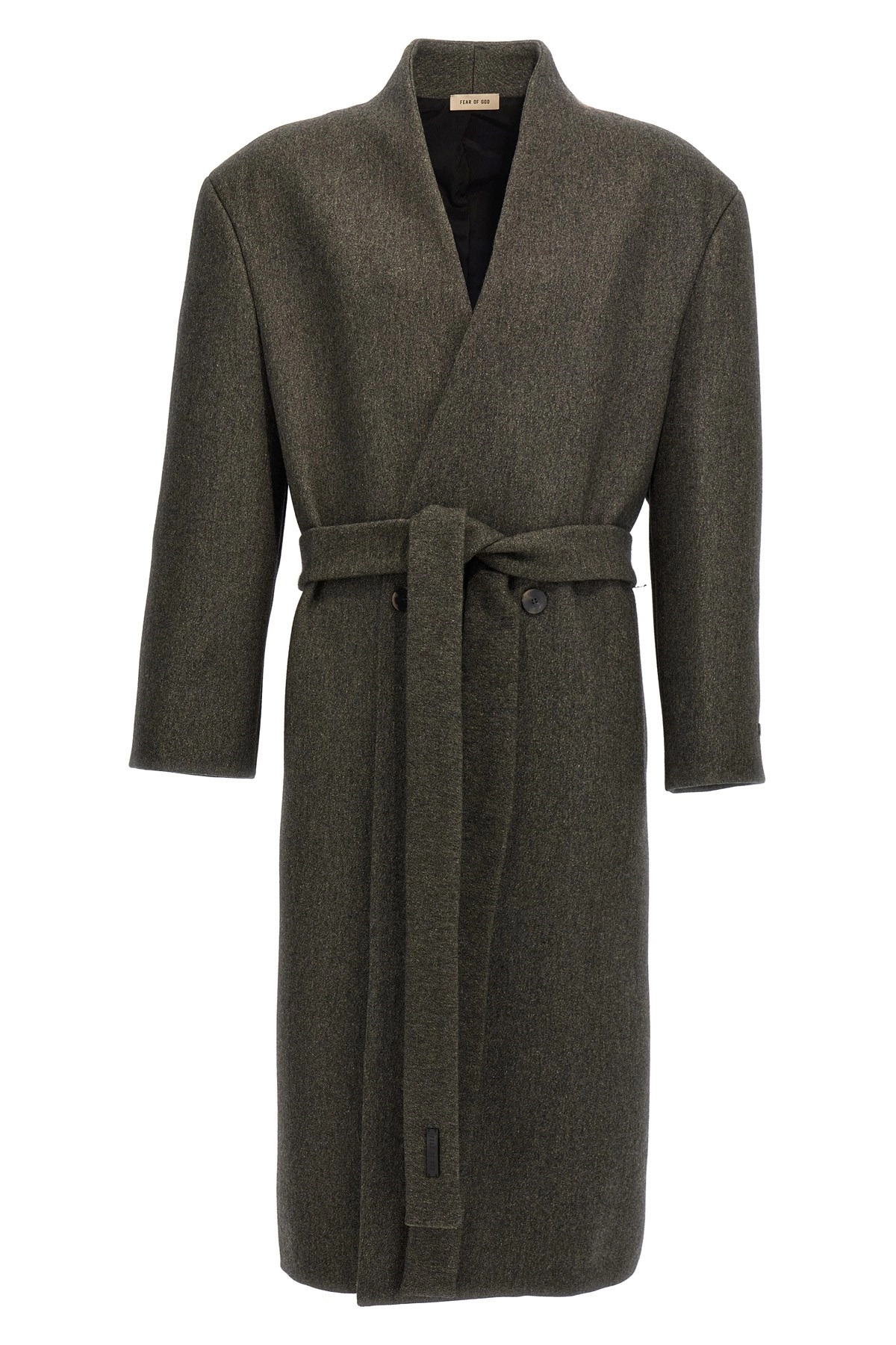 'Lapelless' coat - 1