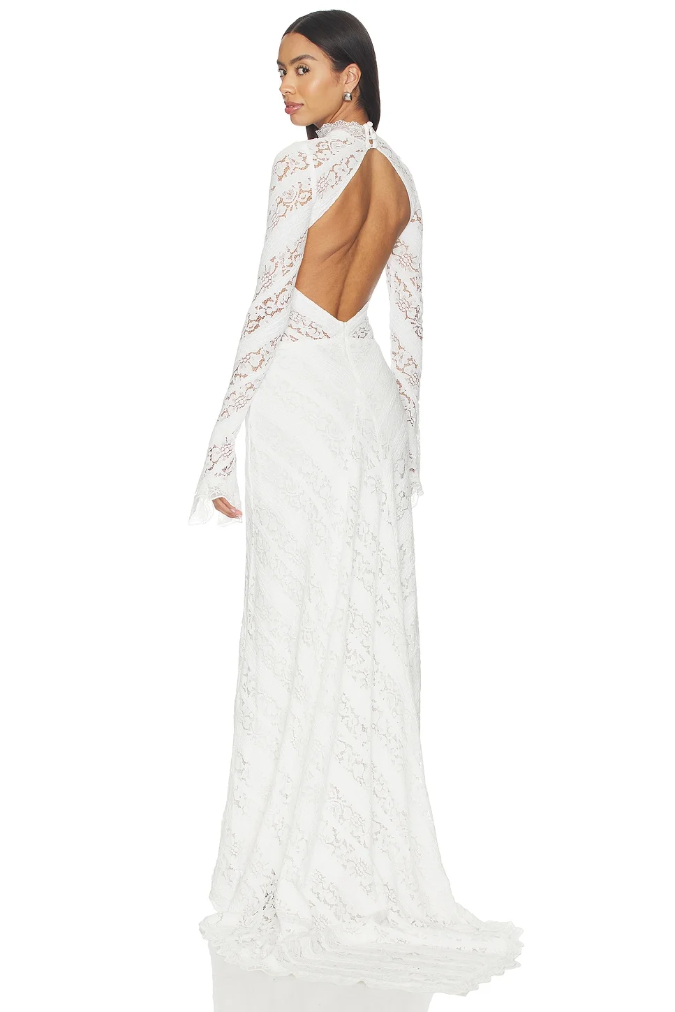 bec and bridge long sleeve silk dress Bec + Bridge - MOON DANCE LONG SLEEVE MAXI DRESS - SAGE