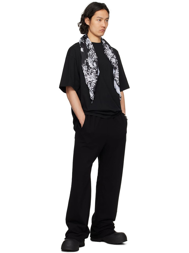 We11done Black Piercing Sweatpants outlook