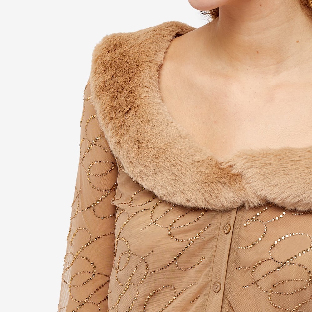 Blumarine Tulle Crystal Cardigan - 5